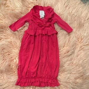 Lemon loves Lime Hot pink Ruffled Baby Gown